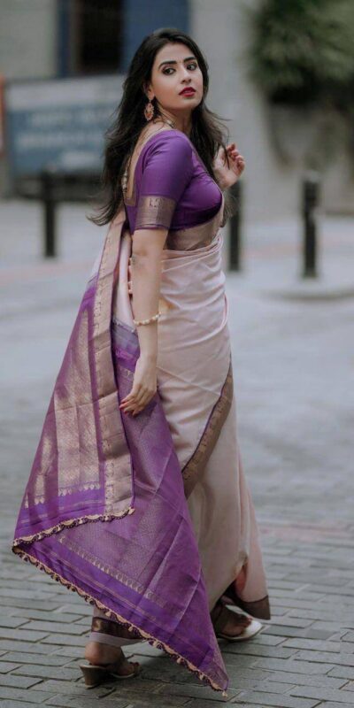 KPR 224 Purple Color Soft Lichi Silk Saree with Lace Border & Lace Work. Best Price ₹1449. Delivery 4-6 Working Days. Shop now. | Designer Sarees, Sarees, Bollywood Sarees, Creative Sarees, Embroidered Sarees, Ethnic Saree, Modern Digital sarees, Party Wear Sarees