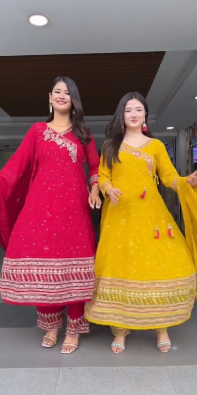 ST 1138 Red in Color Faux Georgette Embroidery Work Salwar Suit . Festive Deal ₹2099. Delivery 4-6 Working Days. Shop now. | Jump Suits, Tops & Bottoms, Track Suits, Salwar suit, Casual Suits, Creative suits, Designer Suits, Palazzo Suits, Party Wear Suits, Patiala Suits, Straight Suits, Trendy Wear