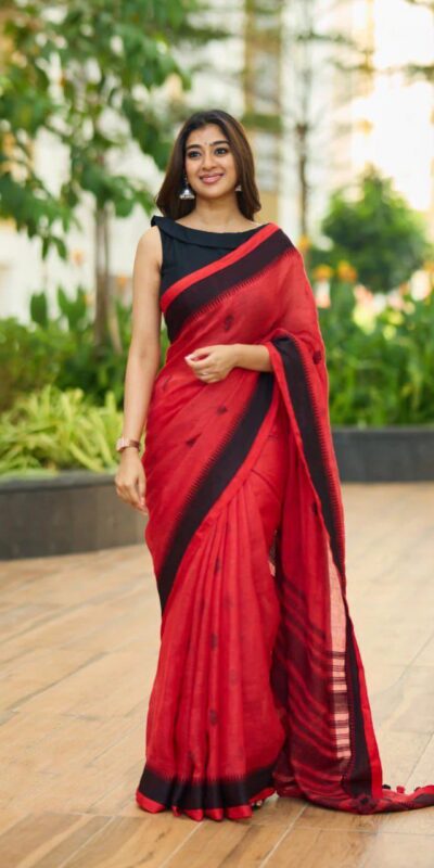 KPR 251 Red Soft Lilan Slab Saree Perfect for Wedding, Party, Temple Visit, Sangeet, Pooja – . Festive Deal ₹1349. Delivery 4-6 Working Days. Shop now. | Sarees, Bollywood Sarees, Creative Sarees, Designer Sarees, Embroidered Sarees, Ethnic Saree, Modern Digital sarees, Party Wear Sarees