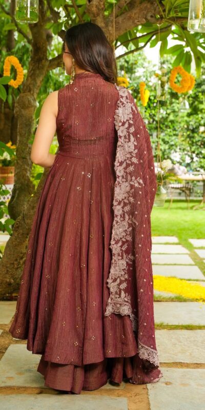 LG 2046 Rust Crunchy Salwar Suit with Embroidery Work. Wedding, Party, Festive, Events, Exclusive Offer ₹2099. Delivery 4-6 Working Days. Shop now. | Jump Suits, Tops & Bottoms, Track Suits, Salwar suit, Casual Suits, Creative suits, Designer Suits, Palazzo Suits, Party Wear Suits, Patiala Suits, Straight Suits, Trendy Wear
