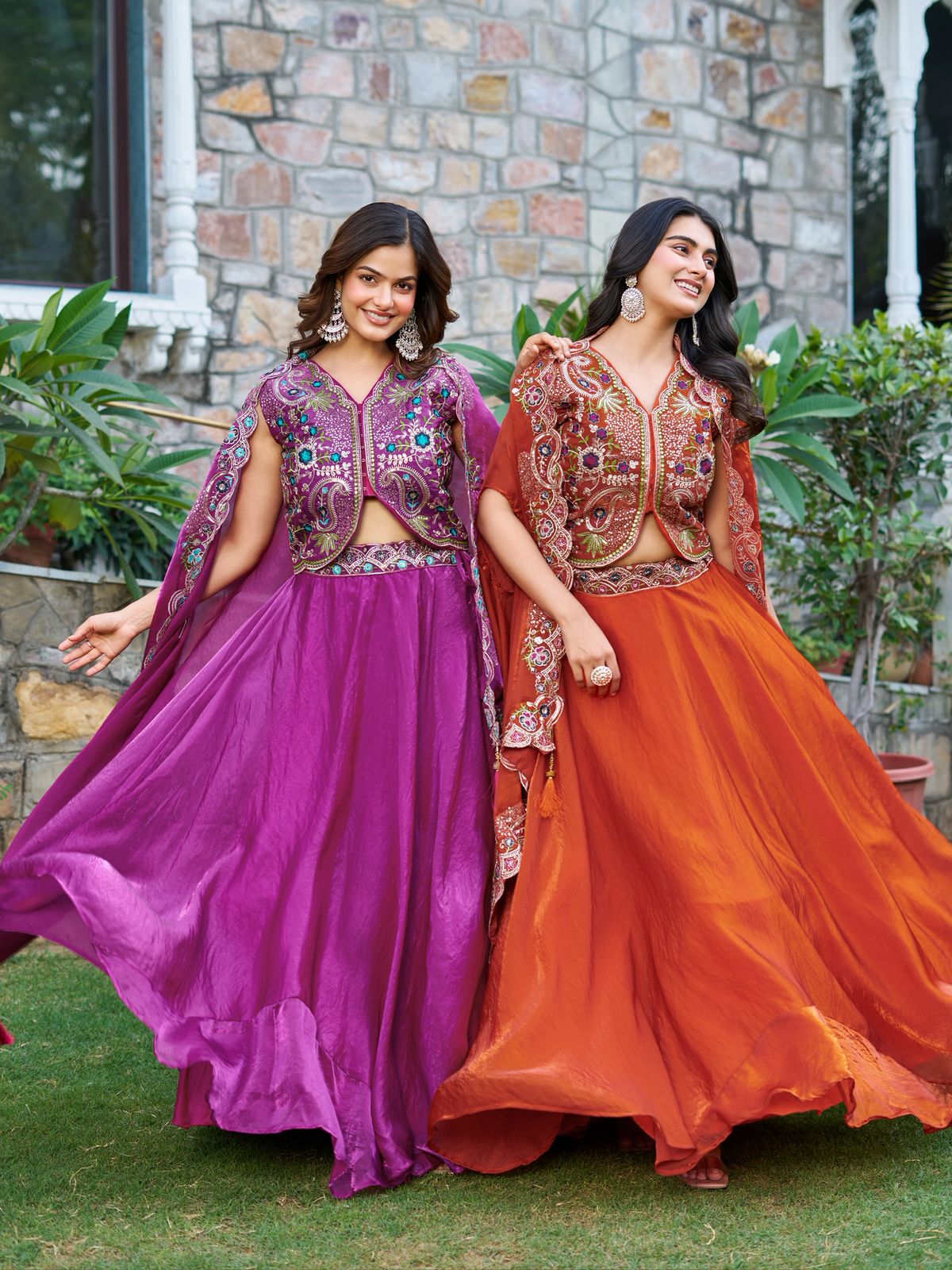 Ram 141 Rust Fendy Silk Lehenga Choli with Embroidery Work. Available at ₹3099 only. Delivery 4-6 Working Days. Shop now. | Lehenga, Bollywood Lehenga, Creative Lehenga, Designer Lehenga, Embroidered Lehenga, Party Wear Lehenga