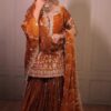 Rust Fendy Silk Embroidery Work Salwar Suit