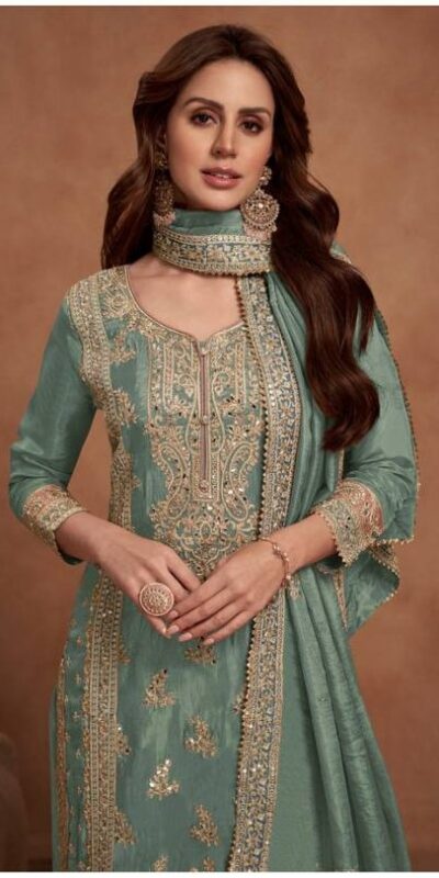 FC 1125 Sea Green Vichitra Salwar Suit with Embroidery Work & Lace Work. Available at ₹3049 only. Delivery 4-6 Working Days. Shop now. | Jump Suits, Tops & Bottoms, Track Suits, Salwar suit, Casual Suits, Creative suits, Designer Suits, Palazzo Suits, Party Wear Suits, Patiala Suits, Straight Suits, Trendy Wear