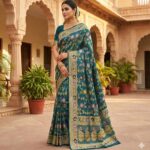 MS 546 Teal in Color Banarasi Silk Zari Work All Over Saree . Available at ₹1649 only. Delivery 4-6 Working Days. Shop now. | Designer Sarees, Embroidered Sarees, Sarees, Bollywood Sarees, Creative Sarees, Ethnic Saree, Modern Digital sarees, Party Wear Sarees