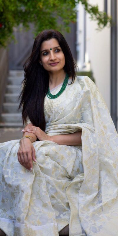 KPR 222 White in Color Soft Lichi Silk. Designer Work Saree Available at ₹1399 only. Delivery 4-6 Working Days. Shop now. | Designer Sarees, Sarees, Bollywood Sarees, Creative Sarees, Embroidered Sarees, Ethnic Saree, Modern Digital sarees, Party Wear Sarees