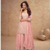Baby Pink Chinon Sequence Work Salwar Suit