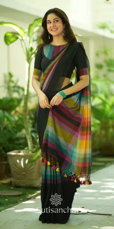 BT 422 Black Georgette With Lace Work & Lace Border Saree . Wedding, Party, Festive, Events, Exclusive Offer ₹1599. Delivery 4-6 Working Days. Shop now. | Designer Sarees, Sarees, Bollywood Sarees, Creative Sarees, Embroidered Sarees, Ethnic Saree, Modern Digital sarees, Party Wear Sarees