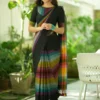 BT 422 Black Georgette With Lace Work & Lace Border Saree . Wedding, Party, Festive, Events, Exclusive Offer ₹1599. Delivery 4-6 Working Days. Shop now. | Designer Sarees, Sarees, Bollywood Sarees, Creative Sarees, Embroidered Sarees, Ethnic Saree, Modern Digital sarees, Party Wear Sarees