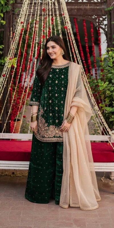 KF 1707 Green with Embroidery Work & Lace Work Viscose Velvet Salwar Suit . Introductory Price ₹2399. Delivery 4-6 Working Days. Shop now. | Jump Suits, Salwar suit, Casual Suits, Creative suits, Designer Suits, Palazzo Suits, Party Wear Suits, Patiala Suits, Straight Suits