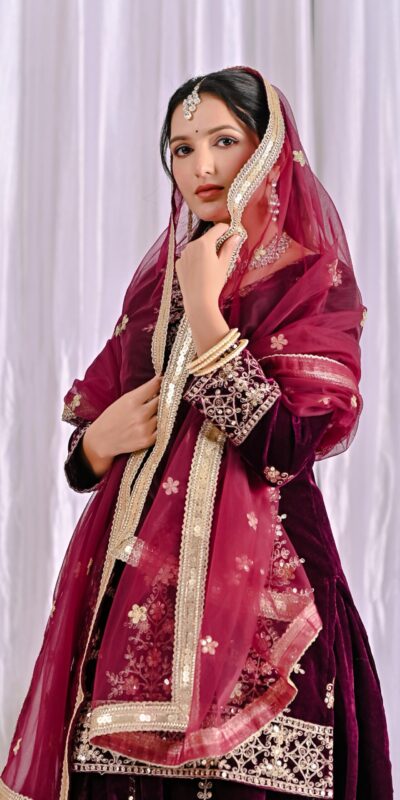 ND 5052 Maroon Viscous Velvet Salwar Suit Perfect for Wedding, Party, Reception, Eid, Temple Visit – . Introductory Price ₹2149. Delivery 4-6 Working | Jump Suits, Salwar suit, Casual Suits, Creative suits, Designer Suits, Palazzo Suits, Party Wear Suits, Patiala Suits, Straight Suits