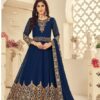 DS 1121 Navy Blue Georgette Salwar Suit with Stone Work. Get it for ₹1999. Wedding, Party, Festive, Events, Delivery 4-6 Working Days. Shop now. | Gowns, Bollywood Gowns, Creative Gowns, Designer Gowns, Embroidered Gowns, Party Wear Gowns