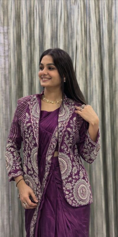 BB 49 Wine in Rangoli Silk Embroidery Work Saree . Wedding, Party, Festive, Events, Get it for ₹2099. Delivery 4-6 Working Days. Shop now. | Designer Sarees, Sarees, Bollywood Sarees, Creative Sarees, Embroidered Sarees, Ethnic Saree, Modern Digital sarees, Party Wear Sarees