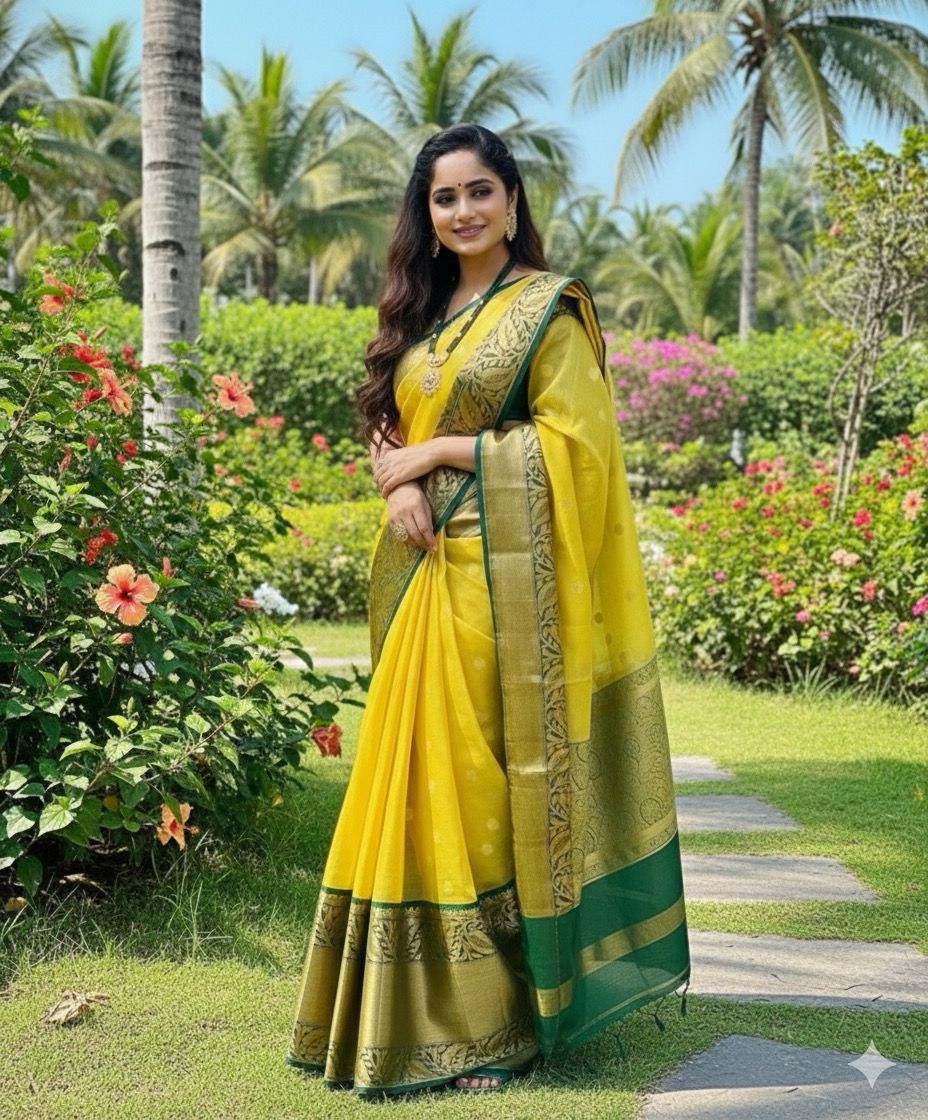 KPR 225 Yellow in Soft Lichi Silk Lace Work & Lace Border Saree . Special Price ₹1449. Delivery 4-6 Working Days. Shop now. | Designer Sarees, Sarees, Bollywood Sarees, Creative Sarees, Embroidered Sarees, Ethnic Saree, Modern Digital sarees, Party Wear Sarees