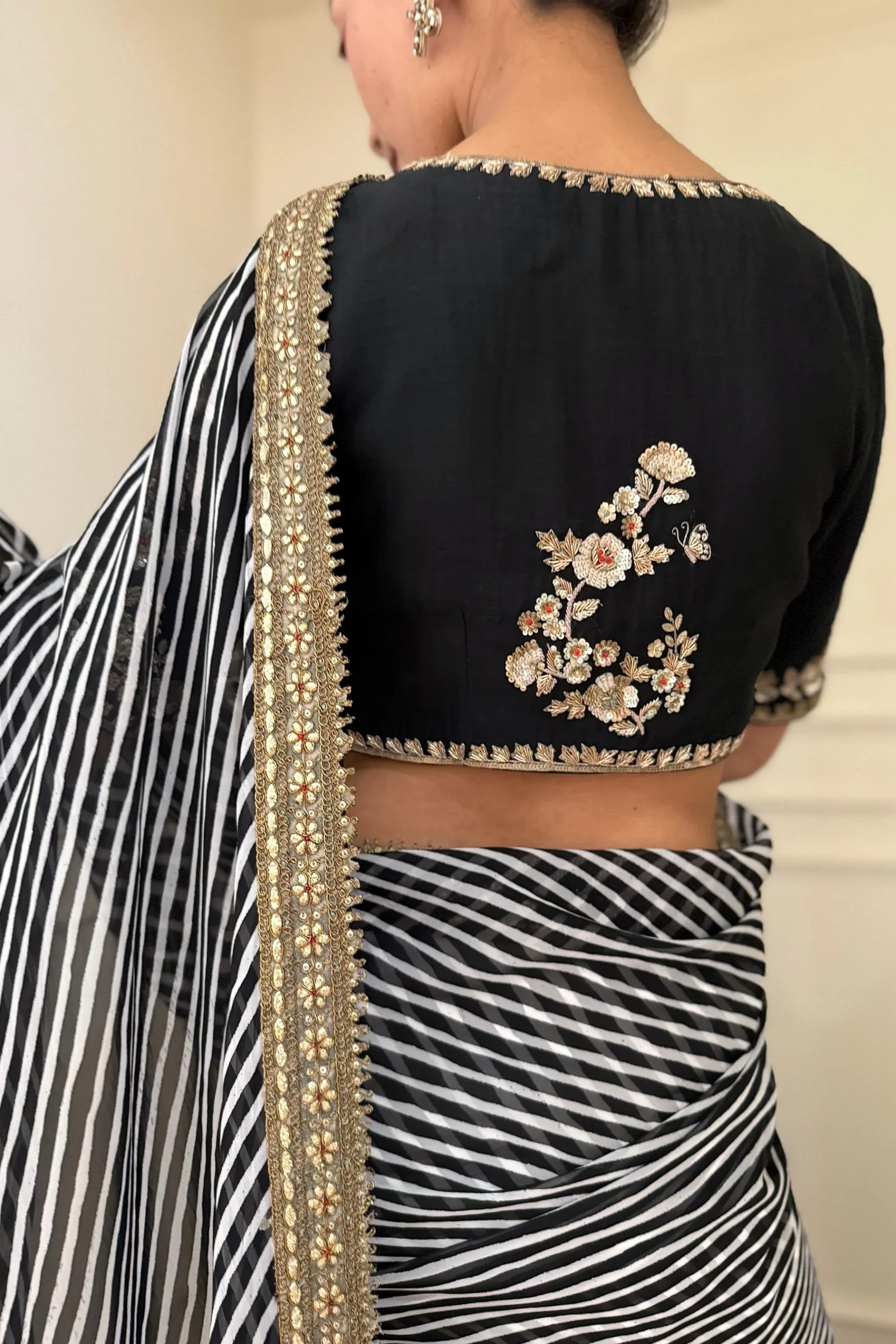 NC 5553 Black Faux Georgette Saree Perfect for Wedding, Party, Bridal Wear, Baisakhi, Raksha Bandhan –. Introductory Price ₹1899. Delivery 4-6 Workin | Designer Sarees, Sarees, Bollywood Sarees, Creative Sarees, Embroidered Sarees, Ethnic Saree, Modern Digital sarees, Party Wear Sarees