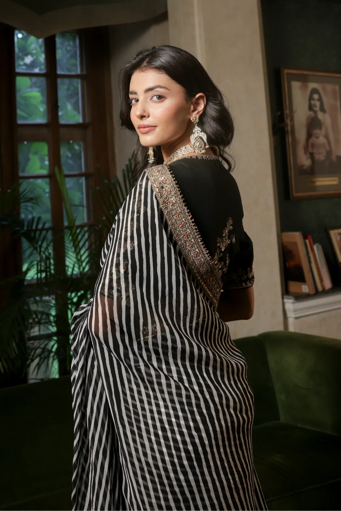 NC 5553 Black Faux Georgette Saree Perfect for Wedding, Party, Bridal Wear, Baisakhi, Raksha Bandhan –. Introductory Price ₹1899. Delivery 4-6 Workin | Designer Sarees, Sarees, Bollywood Sarees, Creative Sarees, Embroidered Sarees, Ethnic Saree, Modern Digital sarees, Party Wear Sarees