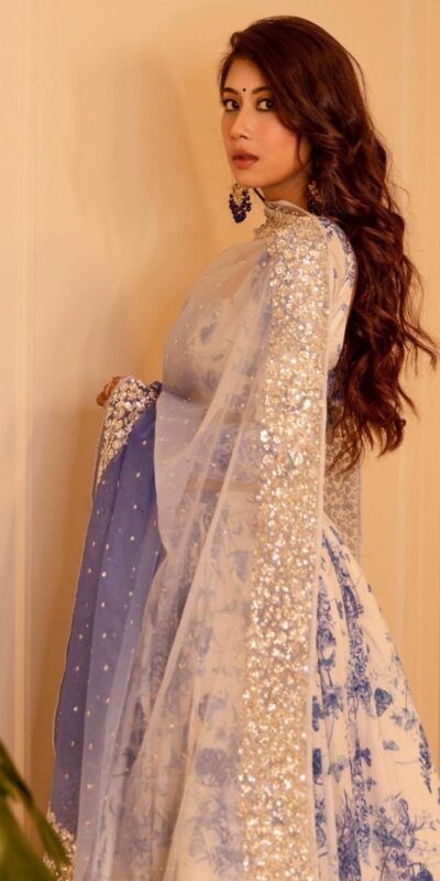 KT 273 Blue Georgette Lehenga Choli with Thread Embroidery & Embroidery Work. Affordable Price ₹1924. Delivery 4-6 Working Days. Shop now. | Lehenga, Bollywood Lehenga, Creative Lehenga, Designer Lehenga, Embroidered Lehenga, Party Wear Lehenga