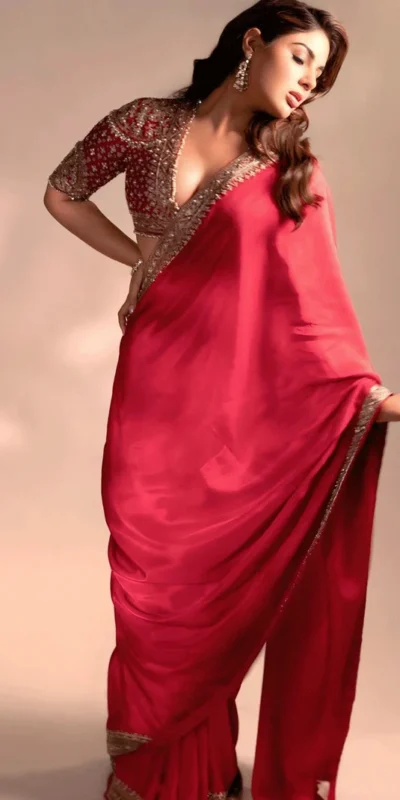 NC 5514 Red Soft Rangoli Silk Saree with Embroidery Work & Lace Work. Special Price ₹1949. Delivery 4-6 Working Days. Shop now. | Designer Sarees, Modern Digital sarees, Sarees, Bollywood Sarees, Creative Sarees, Embroidered Sarees, Ethnic Saree, Party Wear Sarees