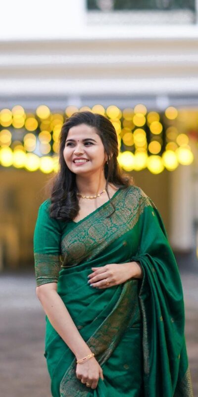 KPR 6075 Green in Color Soft Lichi Silk Lace Work & Lace Border Saree . Special Price ₹1399. Delivery 4-6 Working Days. Shop now. | Designer Sarees, Sarees, Bollywood Sarees, Creative Sarees, Embroidered Sarees, Ethnic Saree, Modern Digital sarees, Party Wear Sarees