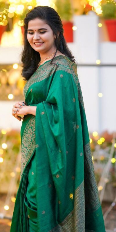 KPR 6075 Green in Color Soft Lichi Silk Lace Work & Lace Border Saree . Special Price ₹1399. Delivery 4-6 Working Days. Shop now. | Designer Sarees, Sarees, Bollywood Sarees, Creative Sarees, Embroidered Sarees, Ethnic Saree, Modern Digital sarees, Party Wear Sarees