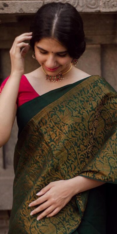 KPR 070 Green Color Soft Lichi Silk Saree with Lace Border & Lace Work. Best Price ₹1349. Delivery 4-6 Working Days. Shop now. | Creative Sarees, Sarees, Bollywood Sarees, Designer Sarees, Embroidered Sarees, Ethnic Saree, Modern Digital sarees, Party Wear Sarees