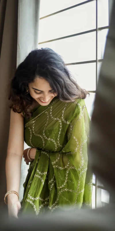 MS 505 Green Viscose Satin Saree with Sequins Work & Embroidery Work. Special Price ₹1599. Delivery 4-6 Working Days. Shop now. | Designer Sarees, Sarees, Bollywood Sarees, Creative Sarees, Embroidered Sarees, Ethnic Saree, Modern Digital sarees, Party Wear Sarees