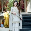 Light Grey Georgette With Sequence Work Salwar Suit