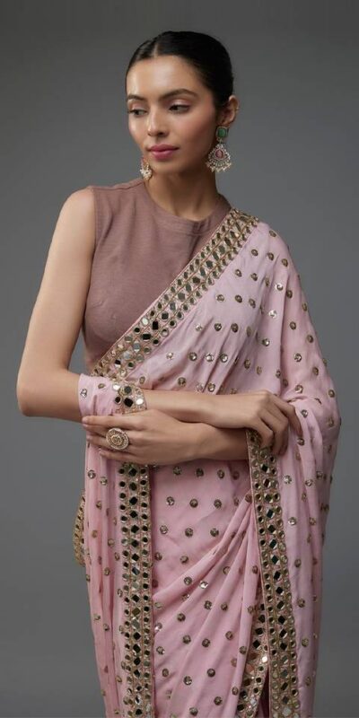 DF 3469 Light Pink Faux Georgette Saree Perfect for Wedding, Party, Bridal Wear, Baisakhi, Raksha Bandhan –. Introductory Price ₹1999. Delivery 4-6 Workin | Designer Sarees, Sarees, Bollywood Sarees, Creative Sarees, Embroidered Sarees, Ethnic Saree, Modern Digital sarees, Party Wear Sarees