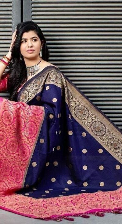 KPR 088 Navy Blue Color Soft Lichi Silk Saree with Lace Border & Lace Work. Best Price ₹1449. Delivery 4-6 Working Days. Shop now. | Designer Sarees, Sarees, Bollywood Sarees, Creative Sarees, Embroidered Sarees, Ethnic Saree, Modern Digital sarees, Party Wear Sarees