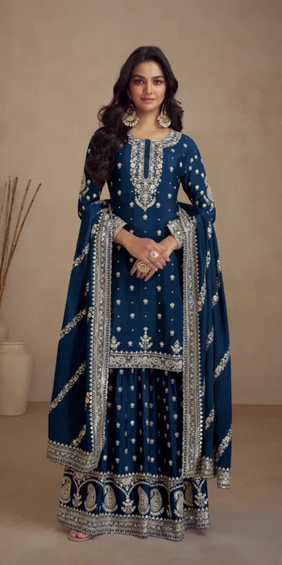 FC 7466 Teal Chinon Silk Salwar Suit with Embroidery Work & Lace Work. Affordable Price ₹2599. Delivery 4-6 Working Days. Shop now. | Jump Suits, Salwar suit, Casual Suits, Creative suits, Designer Suits, Palazzo Suits, Party Wear Suits, Patiala Suits, Straight Suits
