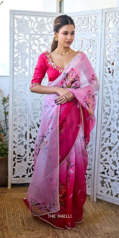 NC 5516 Pink oft Tebby Silk Saree. Perfect for Wedding, Party, Onam, Family Gatherings, Mehendi – Festive Deal ₹2499. Delivery 4-6 Working Days | Designer Sarees, Sarees, Bollywood Sarees, Creative Sarees, Embroidered Sarees, Ethnic Saree, Modern Digital sarees, Party Wear Sarees
