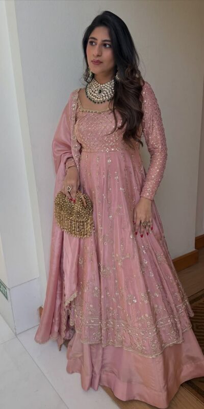 SR 1703 Pink Zimmy Silk Lehenga Choli with Embroidery Work. Introductory Price ₹2549. Delivery 4-6 Working Days. Shop now. | Lehenga, Bollywood Lehenga, Creative Lehenga, Designer Lehenga, Embroidered Lehenga, Party Wear Lehenga
