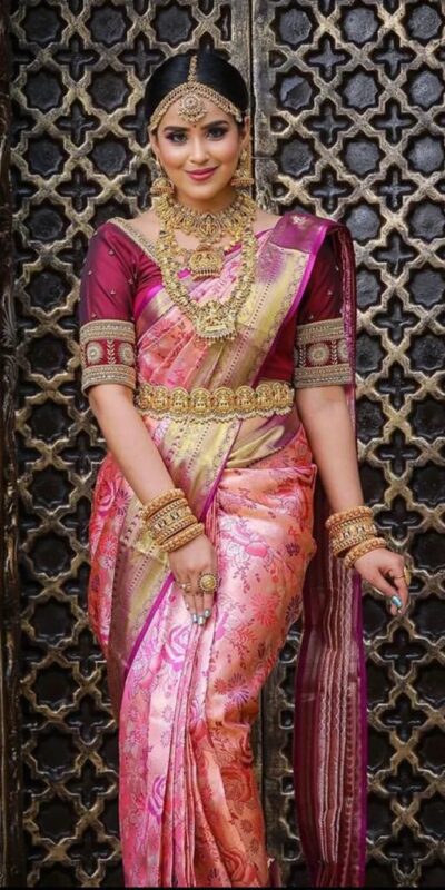 KP 4035 Peach Soft Lichi Silk Saree Perfect for Wedding, Party, Reception, Diwali, Ethnic Day – . Affordable Price ₹1449. Delivery 4-6 Working Days. | Designer Sarees, Sarees, Bollywood Sarees, Creative Sarees, Embroidered Sarees, Ethnic Saree, Modern Digital sarees, Party Wear Sarees