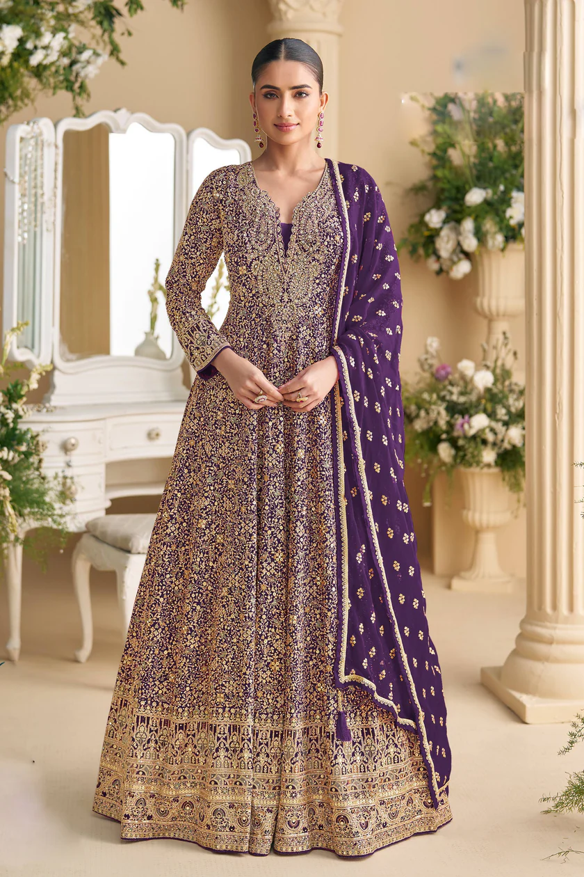 FC 5807 Purple Color Georgette Thread Sequence Work Salwar Suit . Introductory Price ₹3649. Delivery 4-6 Working Days. Shop now. | Jump Suits, Salwar suit, Casual Suits, Creative suits, Designer Suits, Palazzo Suits, Party Wear Suits, Patiala Suits, Straight Suits