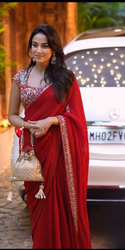 SC 1013 Red Rangoli Silk Saree Perfect for Wedding, Party, Diwali, Onam, Eid – . Get it for ₹1949. Delivery 4-6 Working Days. Shop now. | Designer Sarees, Sarees, Bollywood Sarees, Creative Sarees, Embroidered Sarees, Ethnic Saree, Modern Digital sarees, Party Wear Sarees