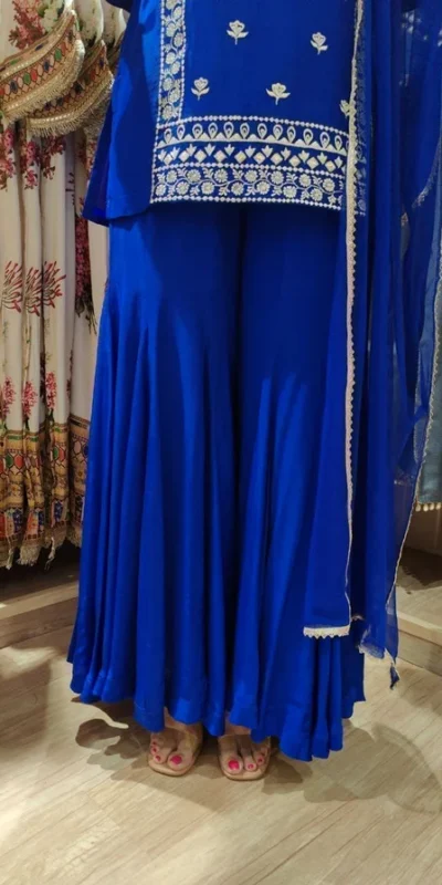 KD 1574 Royal Blue Color Faux Georgette Salwar Suit with Embroidery Work. Best Price ₹1949. Delivery 4-6 Working Days. Shop now. | Jump Suits, Salwar suit, Casual Suits, Creative suits, Designer Suits, Palazzo Suits, Party Wear Suits, Patiala Suits, Straight Suits