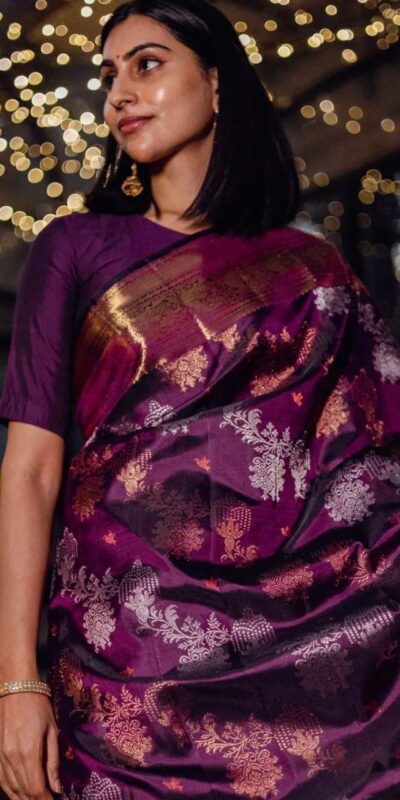 KPR 245 Wine Color Soft Lichi Silk Saree with Lace Border & Lace Work. Best Price ₹1449. Delivery 4-6 Working Days. Shop now. | Designer Sarees, Sarees, Bollywood Sarees, Creative Sarees, Embroidered Sarees, Ethnic Saree, Modern Digital sarees, Party Wear Sarees