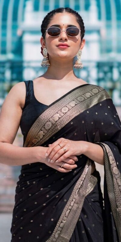 KP 303 Black in Soft Lichi Silk Jacquard Work Designer Work Saree . Exclusive Offer ₹1349. Delivery 4-6 Working Days. Shop now. | Designer Sarees, Modern Digital sarees, Sarees, Bollywood Sarees, Creative Sarees, Embroidered Sarees, Ethnic Saree, Party Wear Sarees