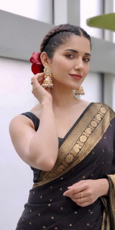 KP 303 Black in Soft Lichi Silk Jacquard Work Designer Work Saree . Exclusive Offer ₹1349. Delivery 4-6 Working Days. Shop now. | Designer Sarees, Modern Digital sarees, Sarees, Bollywood Sarees, Creative Sarees, Embroidered Sarees, Ethnic Saree, Party Wear Sarees