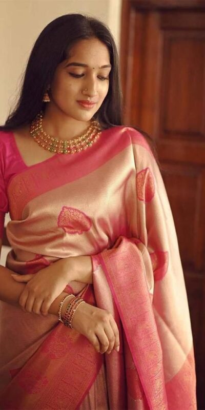 KP 5025 Pink in Soft Lichi Silk Jacquard Work Designer Work Saree . Exclusive Offer ₹1449. Delivery 4-6 Working Days. Shop now. | Designer Sarees, Modern Digital sarees, Sarees, Bollywood Sarees, Creative Sarees, Embroidered Sarees, Ethnic Saree, Party Wear Sarees