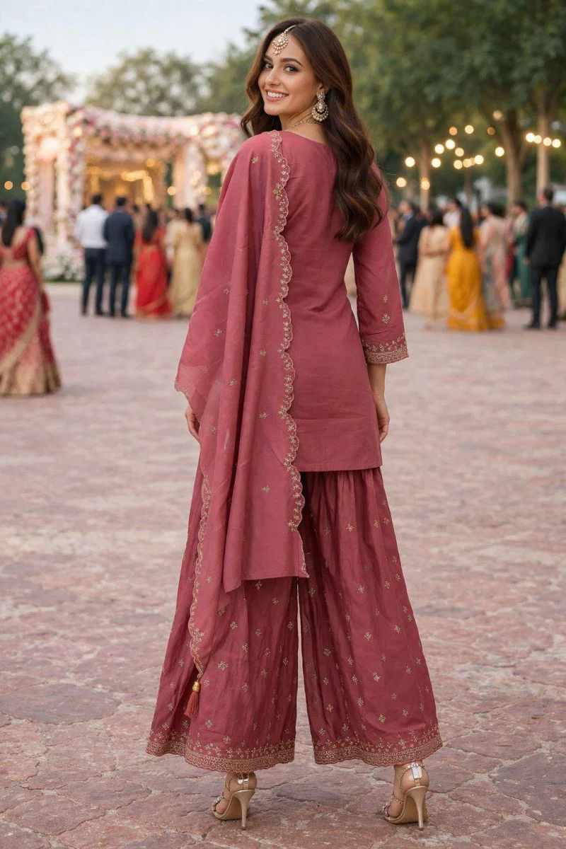 FC 4261 Peach Color Roman Silk Salwar Suit with Embroidery Work. Available at ₹2549 only. Delivery 4-6 Working Days. Shop now. | Jump Suits, Salwar suit, Casual Suits, Creative suits, Designer Suits, Palazzo Suits, Party Wear Suits, Patiala Suits, Straight Suits