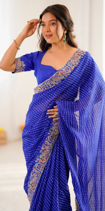 SP 79 Blue Faux Georgette Saree Perfect for Wedding, Party, Lohri, Engagement, Baby Shower – . Now at just ₹1999. Delivery 4-6 Working Days. Shop now | Designer Sarees, Modern Digital sarees, Sarees, Bollywood Sarees, Creative Sarees, Embroidered Sarees, Ethnic Saree, Party Wear Sarees