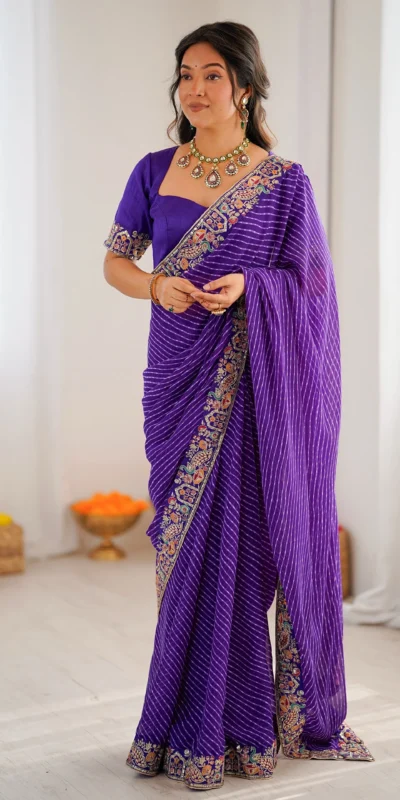 SP 79 Purple Faux Georgette Saree Perfect for Wedding, Party, Lohri, Engagement, Baby Shower – . Now at just ₹1999. Delivery 4-6 Working Days. Shop now | Designer Sarees, Modern Digital sarees, Sarees, Bollywood Sarees, Creative Sarees, Embroidered Sarees, Ethnic Saree, Party Wear Sarees