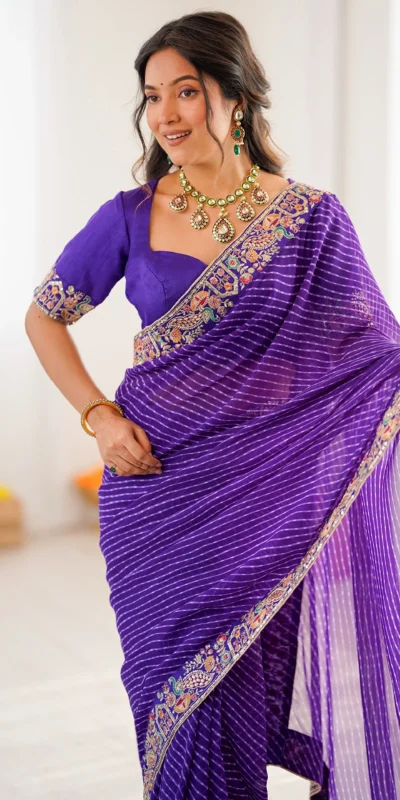 SP 79 Purple Faux Georgette Saree Perfect for Wedding, Party, Lohri, Engagement, Baby Shower – . Now at just ₹1999. Delivery 4-6 Working Days. Shop now | Designer Sarees, Modern Digital sarees, Sarees, Bollywood Sarees, Creative Sarees, Embroidered Sarees, Ethnic Saree, Party Wear Sarees