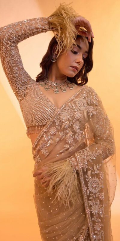 DF 3472 Gold Butterfly Net Saree Sequence with Work & Zari Work. Introductory Price ₹1799. Delivery 4-6 Working Days. Shop now. | Designer Sarees, Modern Digital sarees, Sarees, Bollywood Sarees, Creative Sarees, Embroidered Sarees, Ethnic Saree, Party Wear Sarees