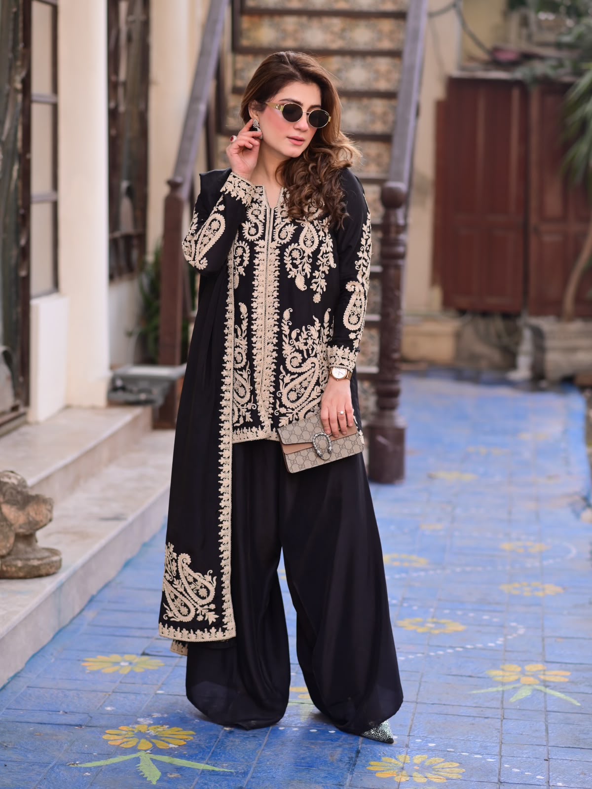 KD 1631 Black Black Faux Georgette Salwar Suit with Embroidery Work. Get it for ₹2099. Delivery 4-6 Working Days. Shop now. | Jump Suits, Salwar suit, Casual Suits, Creative suits, Designer Suits, Palazzo Suits, Party Wear Suits, Patiala Suits, Straight Suits