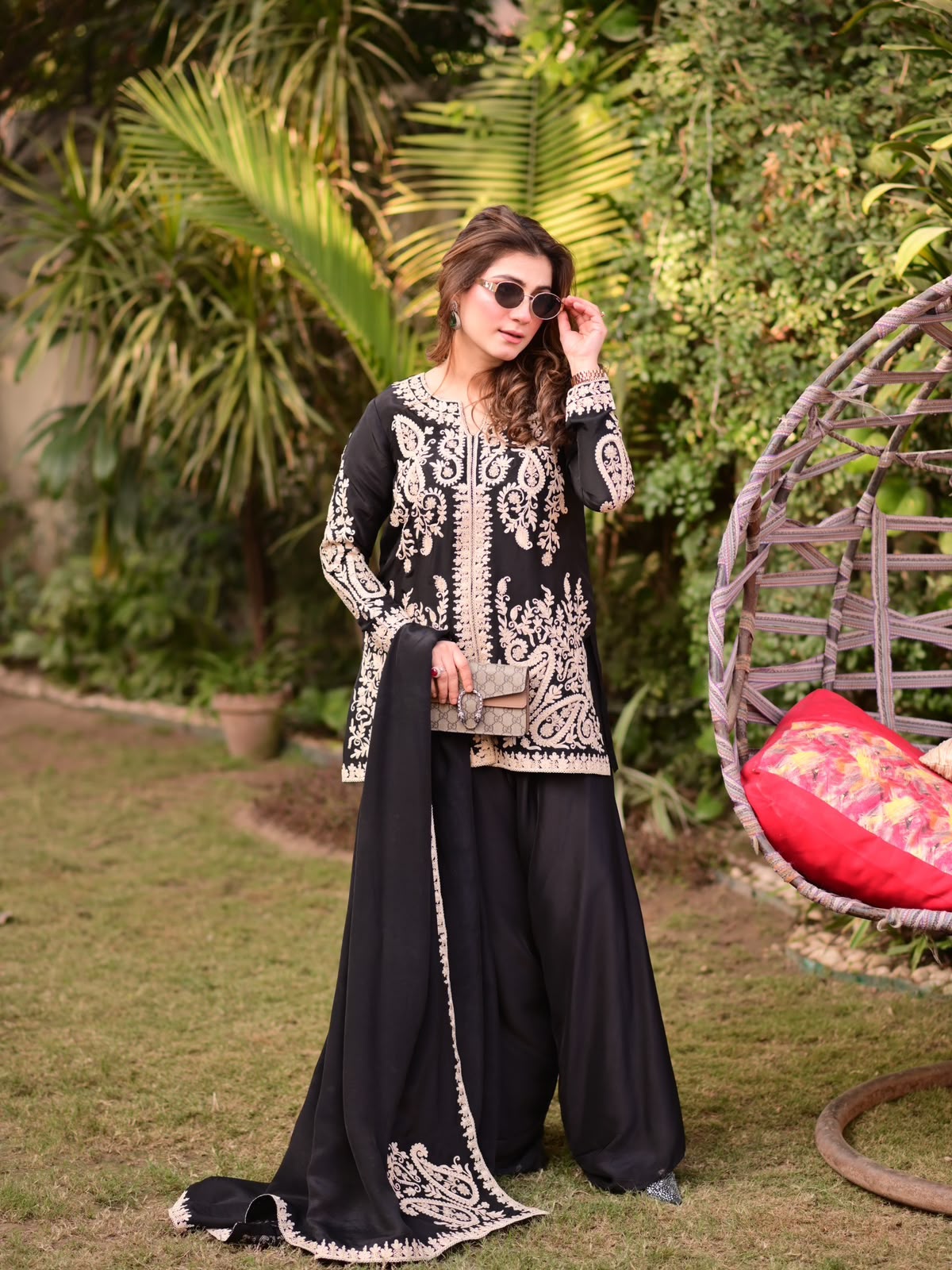 KD 1631 Black Black Faux Georgette Salwar Suit with Embroidery Work. Get it for ₹2099. Delivery 4-6 Working Days. Shop now. | Jump Suits, Salwar suit, Casual Suits, Creative suits, Designer Suits, Palazzo Suits, Party Wear Suits, Patiala Suits, Straight Suits