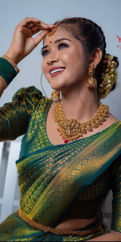 KPR 153 Green Color Soft Lichi Silk Saree with Jacquard Work. Best Price ₹1349. Delivery 4-6 Working Days. Online Shop now. | Designer Sarees, Modern Digital sarees, Sarees, Bollywood Sarees, Creative Sarees, Embroidered Sarees, Ethnic Saree, Party Wear Sarees