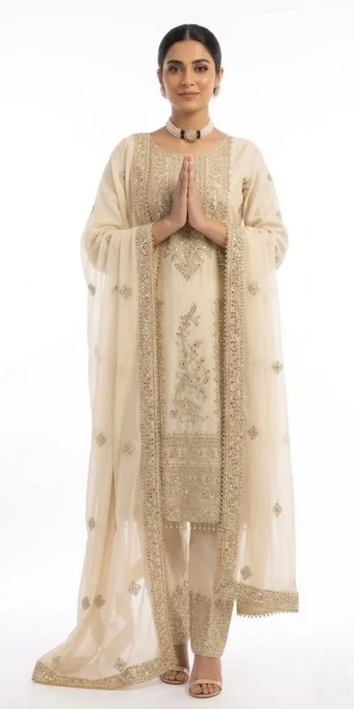 ZD 10020 Off White Chinon Silk Salwar Suit Perfect for Wedding, Party, Ganesh Chaturthi, Baby Shower, Makar Sankranti – . Affordable Price ₹1999. | Jump Suits, Salwar suit, Casual Suits, Creative suits, Designer Suits, Palazzo Suits, Party Wear Suits, Patiala Suits, Straight Suits