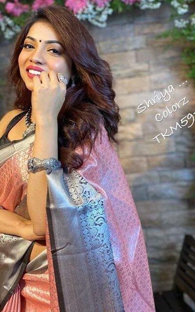 KPR 051 Pink Soft Lichi Silk Saree with Lace Work & Lace Border. Introductory Price ₹1449. Delivery 4-6 Working Days. Shop now. | Designer Sarees, Modern Digital sarees, Sarees, Bollywood Sarees, Creative Sarees, Embroidered Sarees, Ethnic Saree, Party Wear Sarees