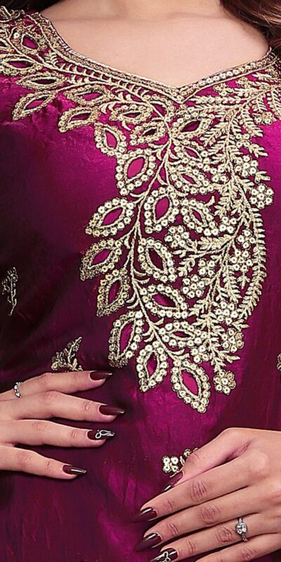 FE 141 Wine Fendy Silk Salwar Suit with Mirror Work & Embroidery Work. Best Price ₹2449. Delivery 4-6 Working Days. Shop now. | Jump Suits, Salwar suit, Casual Suits, Creative suits, Designer Suits, Palazzo Suits, Party Wear Suits, Patiala Suits, Straight Suits